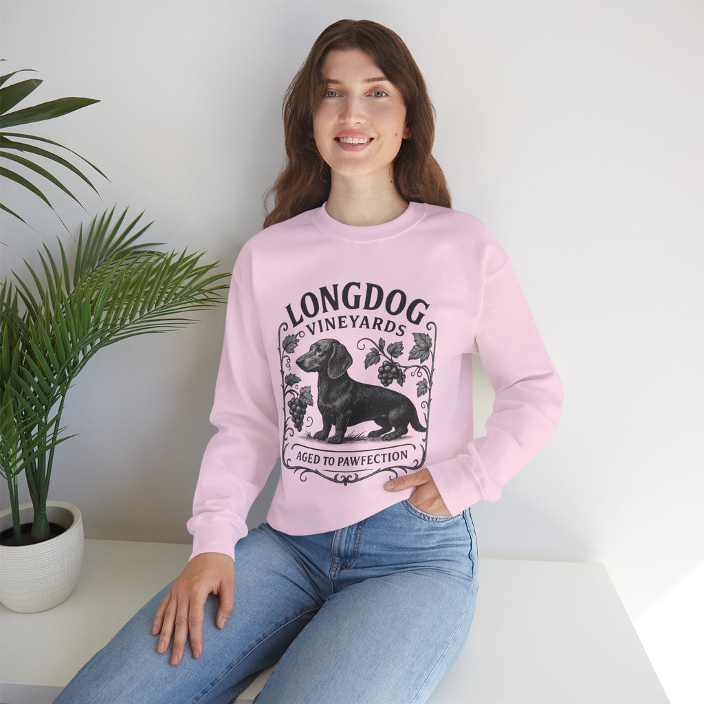 Dachshund Wine Lover Graphic crewneck sweatshirt
