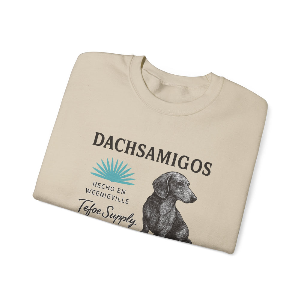 Dachsamigos Sweatshirt — Cute Dachshund Graphic Crewneck