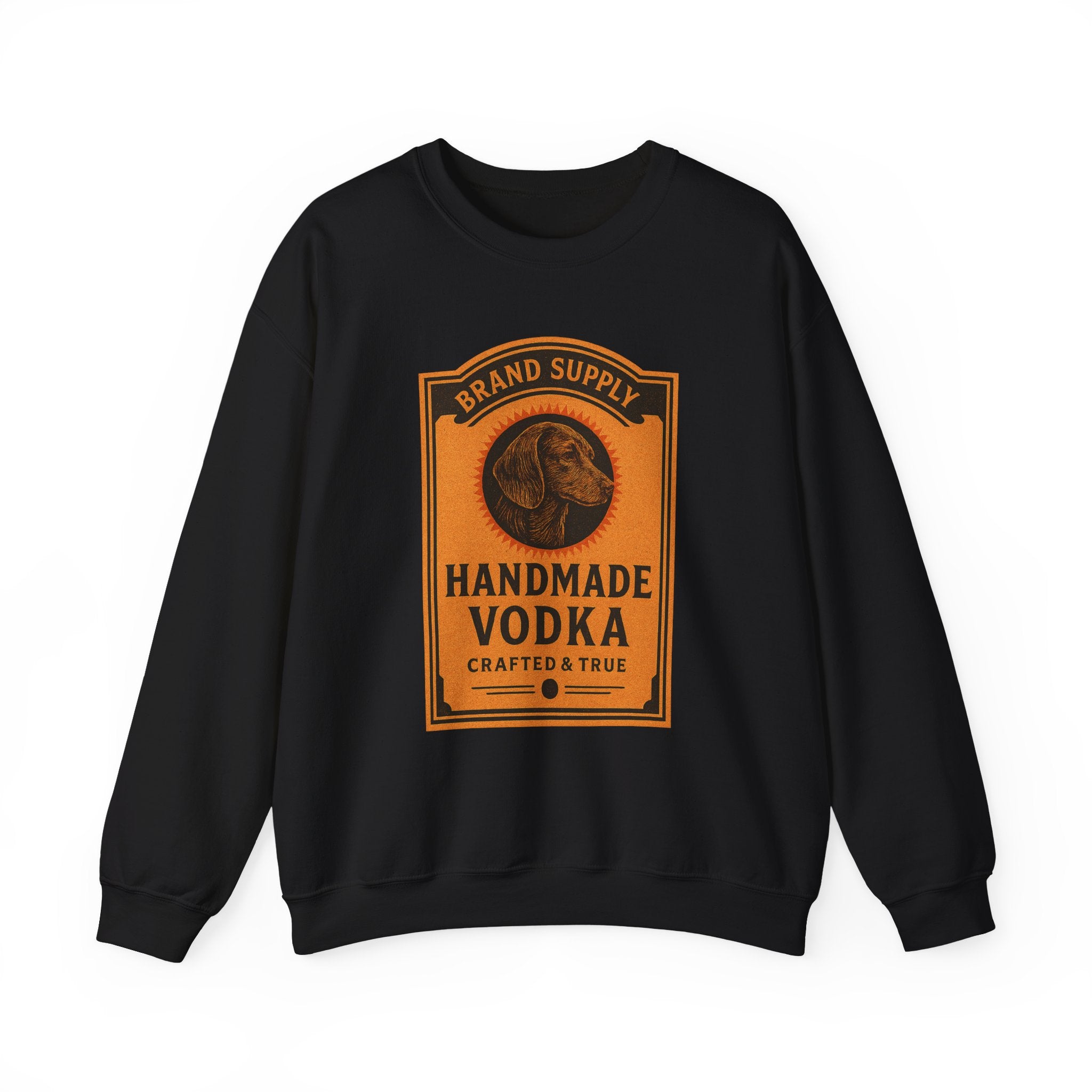 Dachshund Vodka Vintage Label Graphic sweatshirt