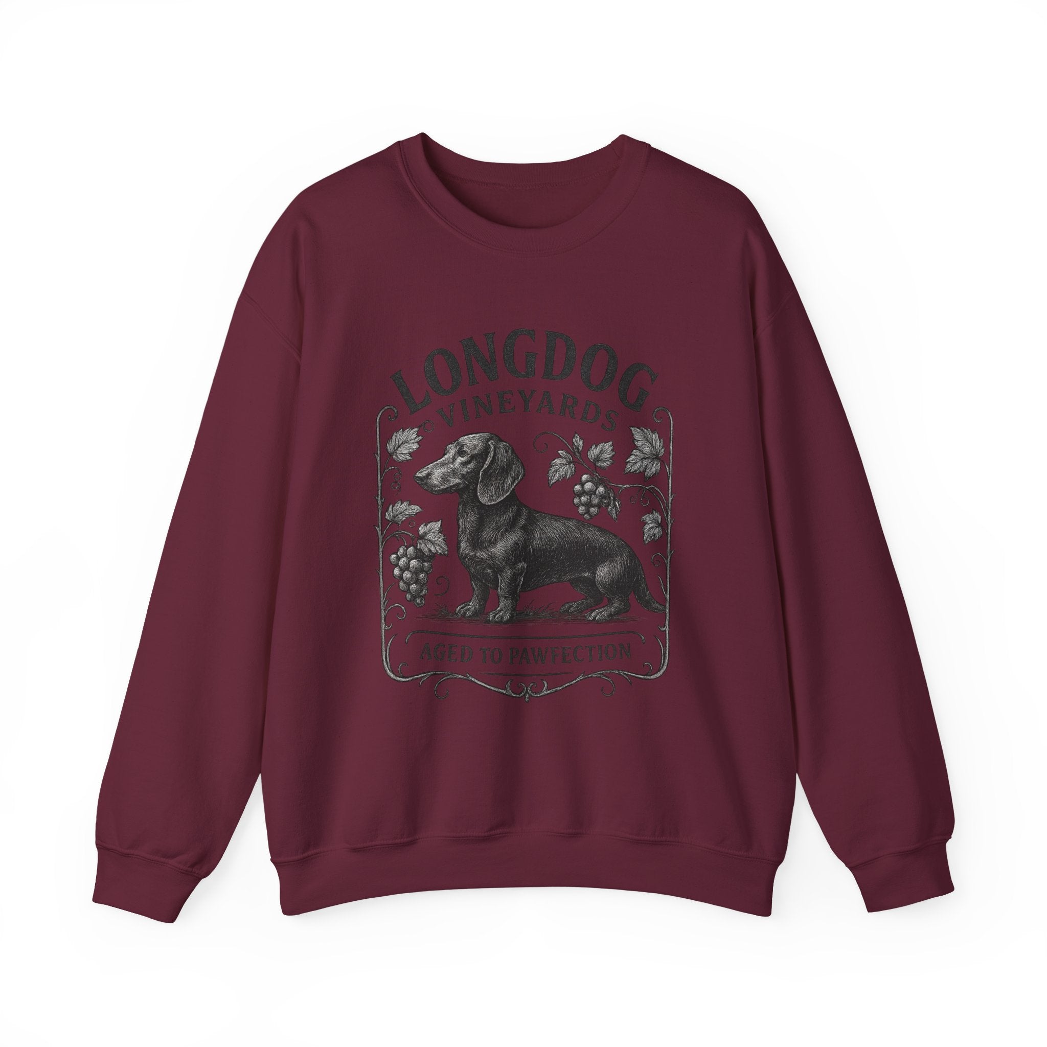 Dachshund Wine Lover Graphic crewneck sweatshirt
