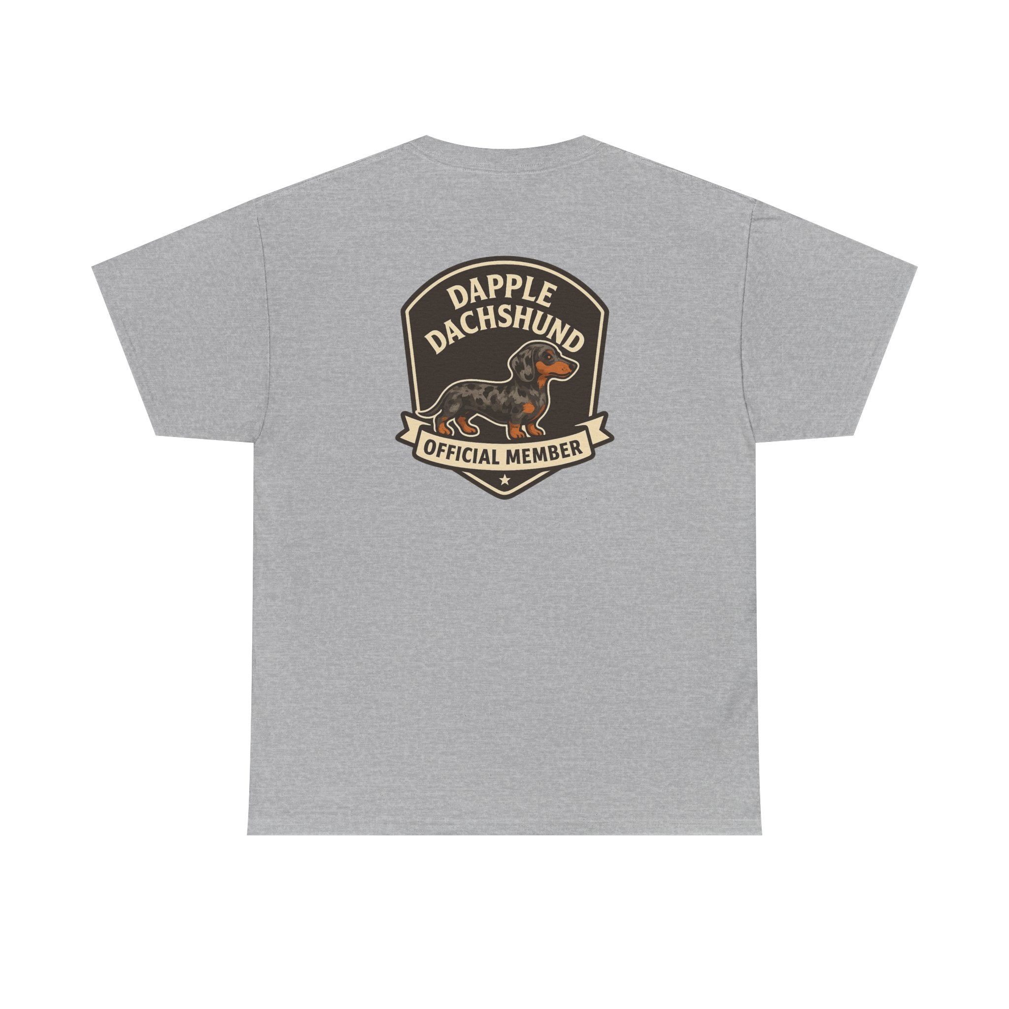 Dapple Dachshund Tee — "Official Member" Dog Lover Graphic T-Shirt