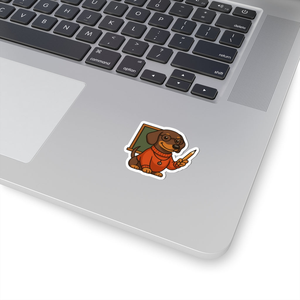 Teacher Dog Sticker, Dachshund sticker