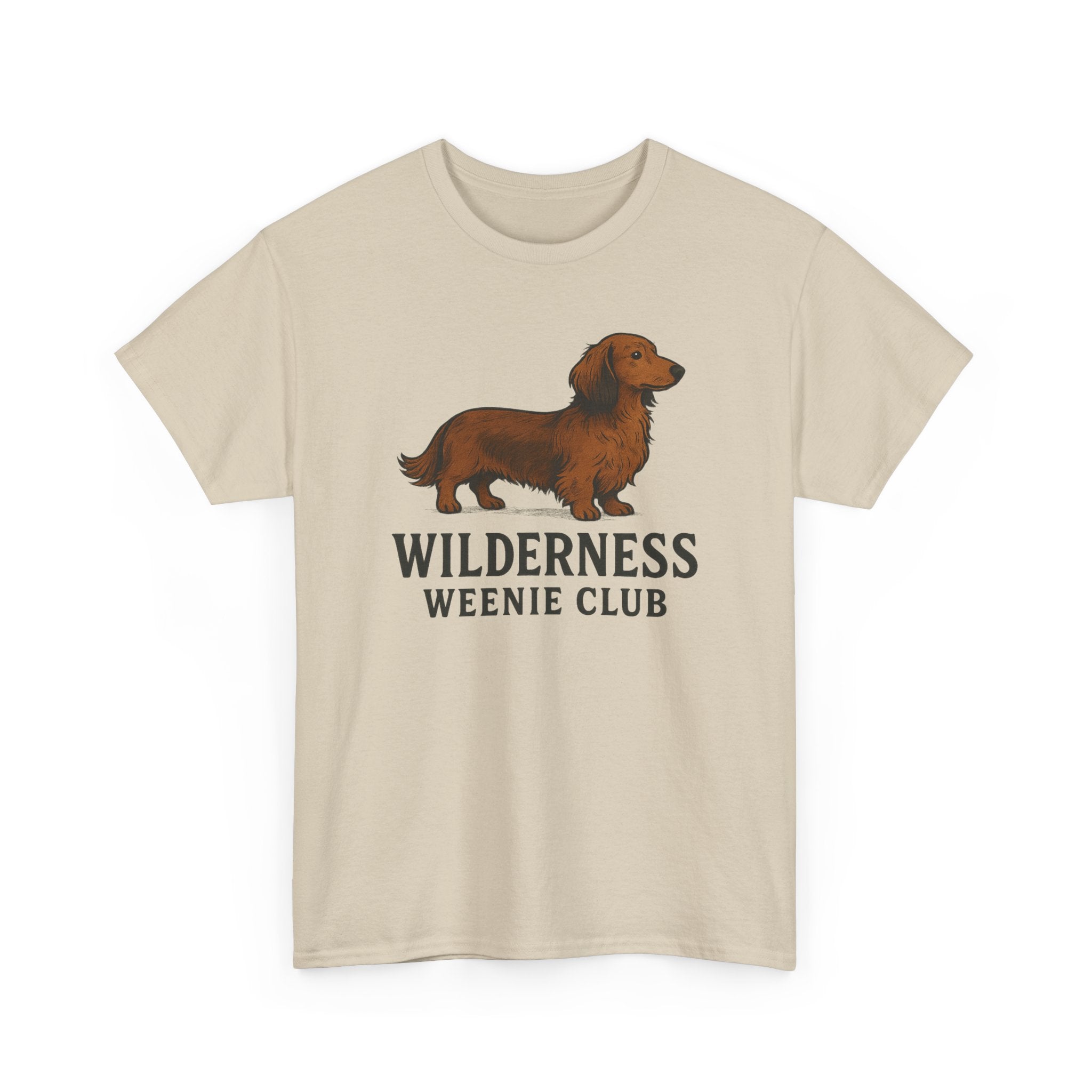 Dachshund T-Shirt — "Wilderness Weenie Club" Cute Outdoorsy Dog Tee