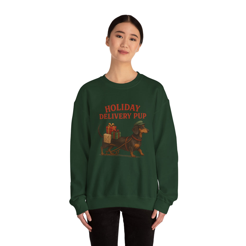 Holiday Delivery dachshund Sweatshirt – Dachshund Christmas Crewneck
