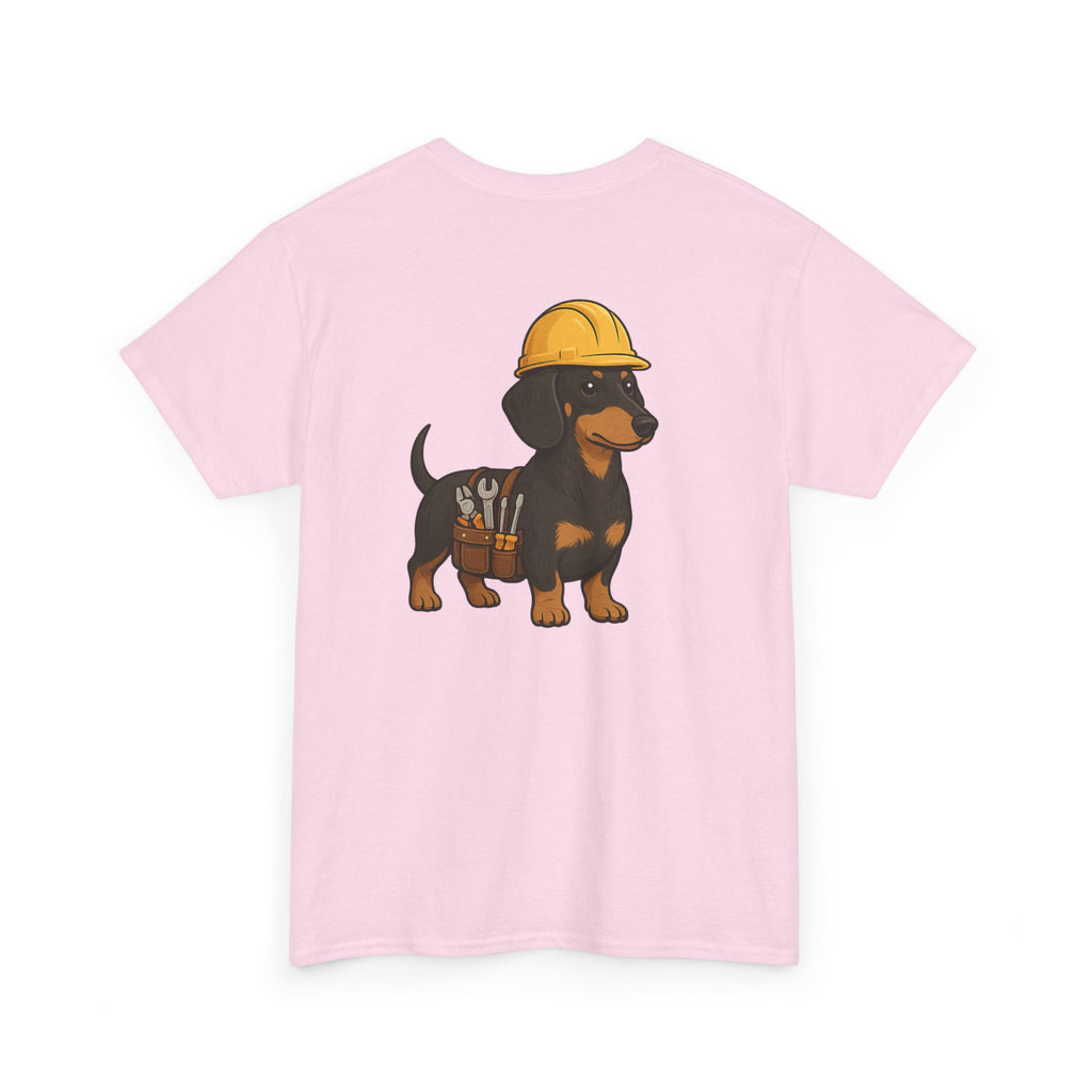Dachshund Construction Crew Tee — Cute Dog Builder Graphic T-Shirt