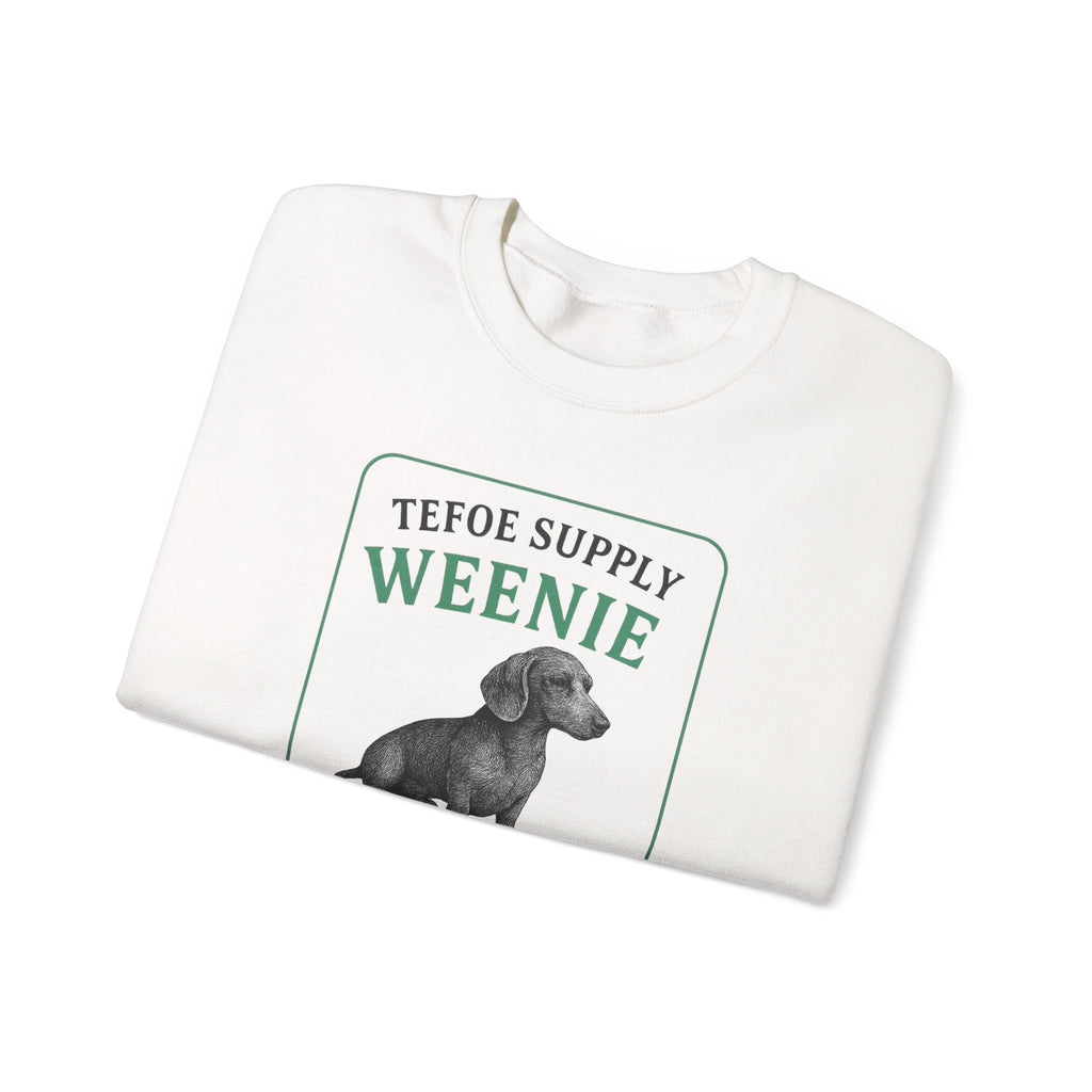 Weenie Patron Crewneck Sweatshirt — Dachshund 'Patrón' Graphic Crew