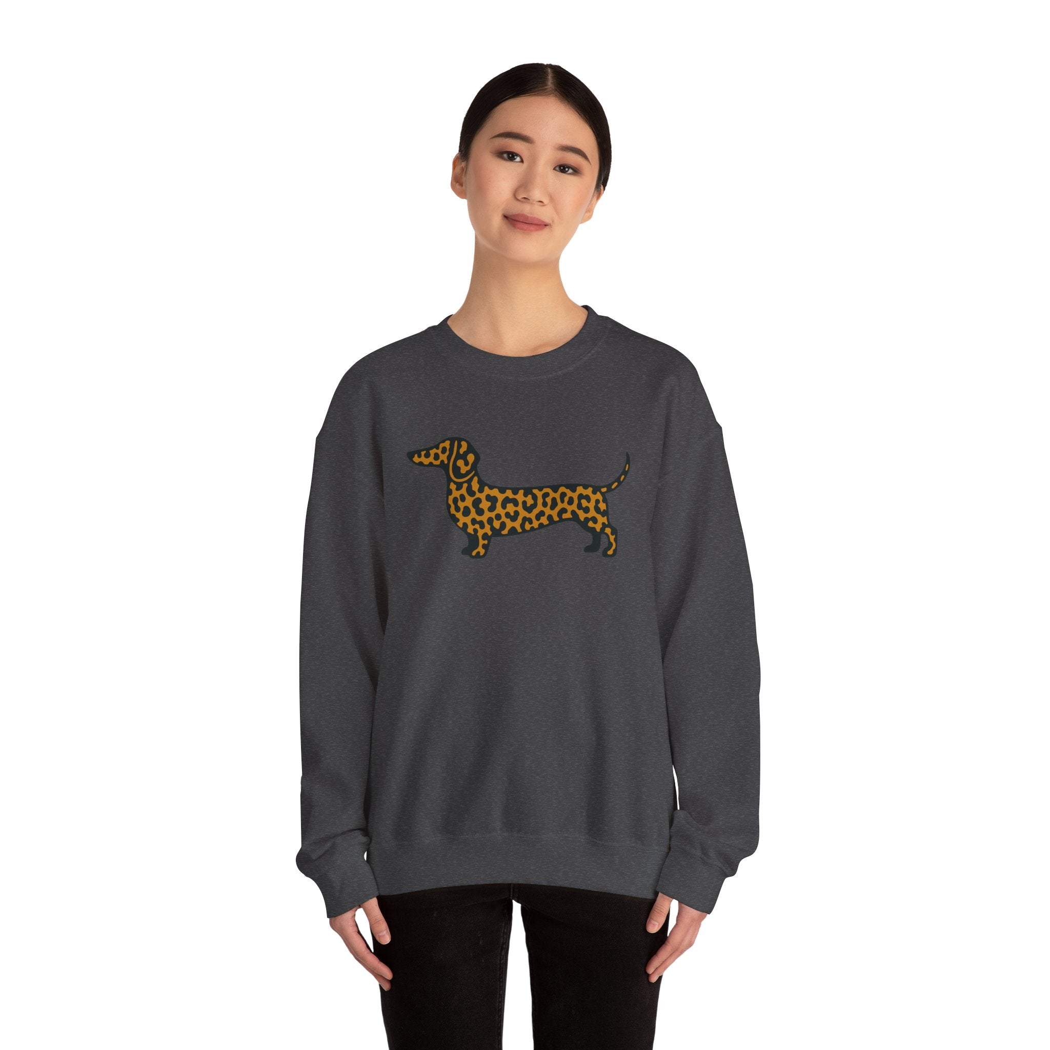Leopard Print Dachshund Sweatshirt