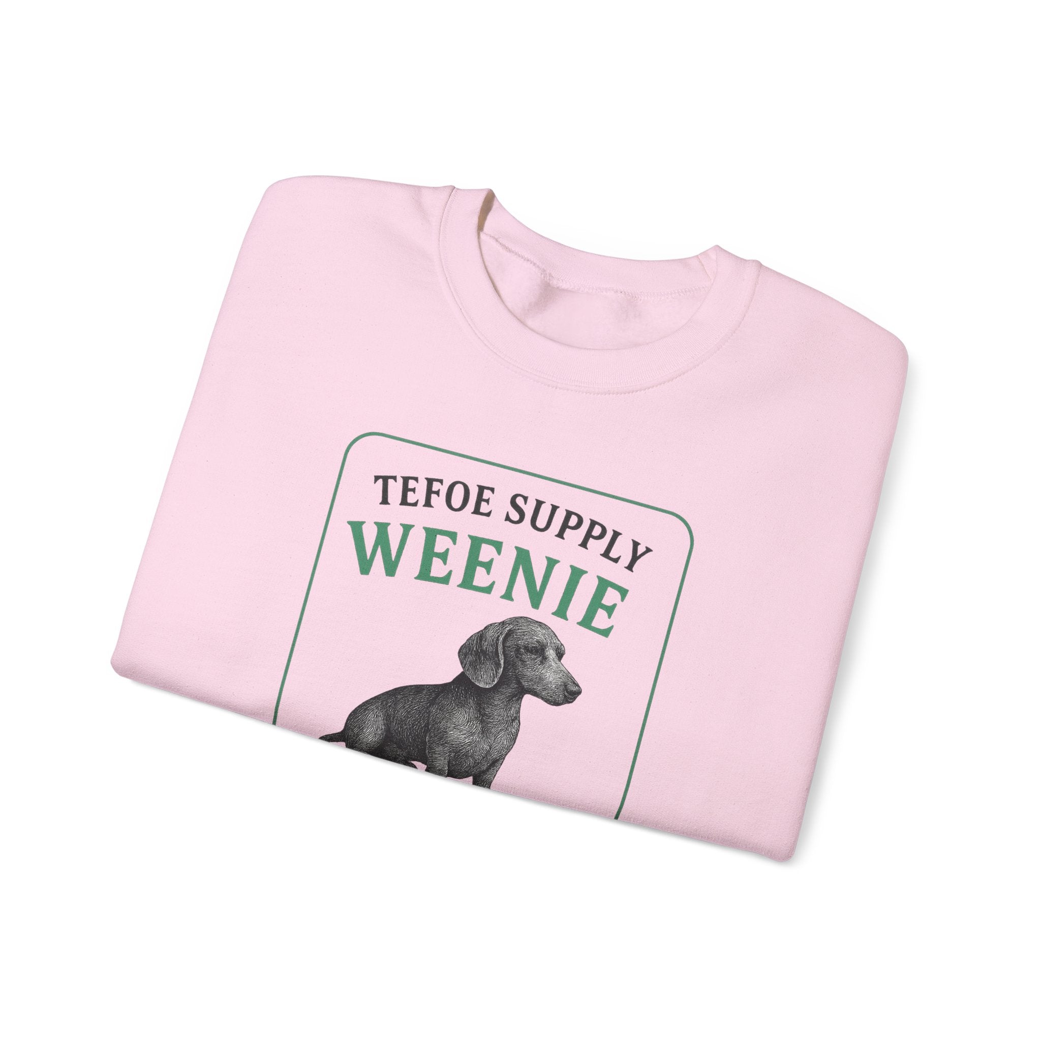 Weenie Patron Crewneck Sweatshirt — Dachshund 'Patrón' Graphic Crew