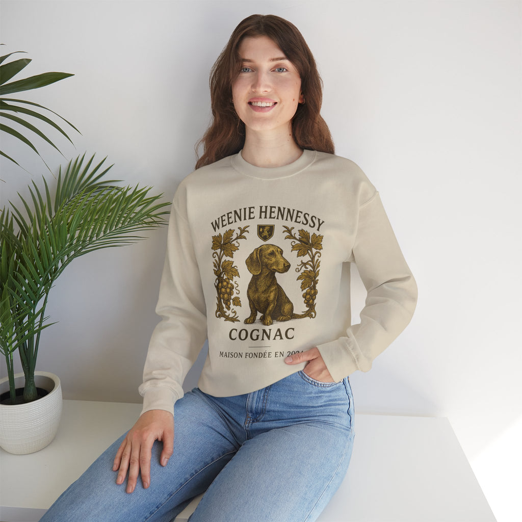 Weenie Hennessy Vintage Dachshund Graphic sweatshirt