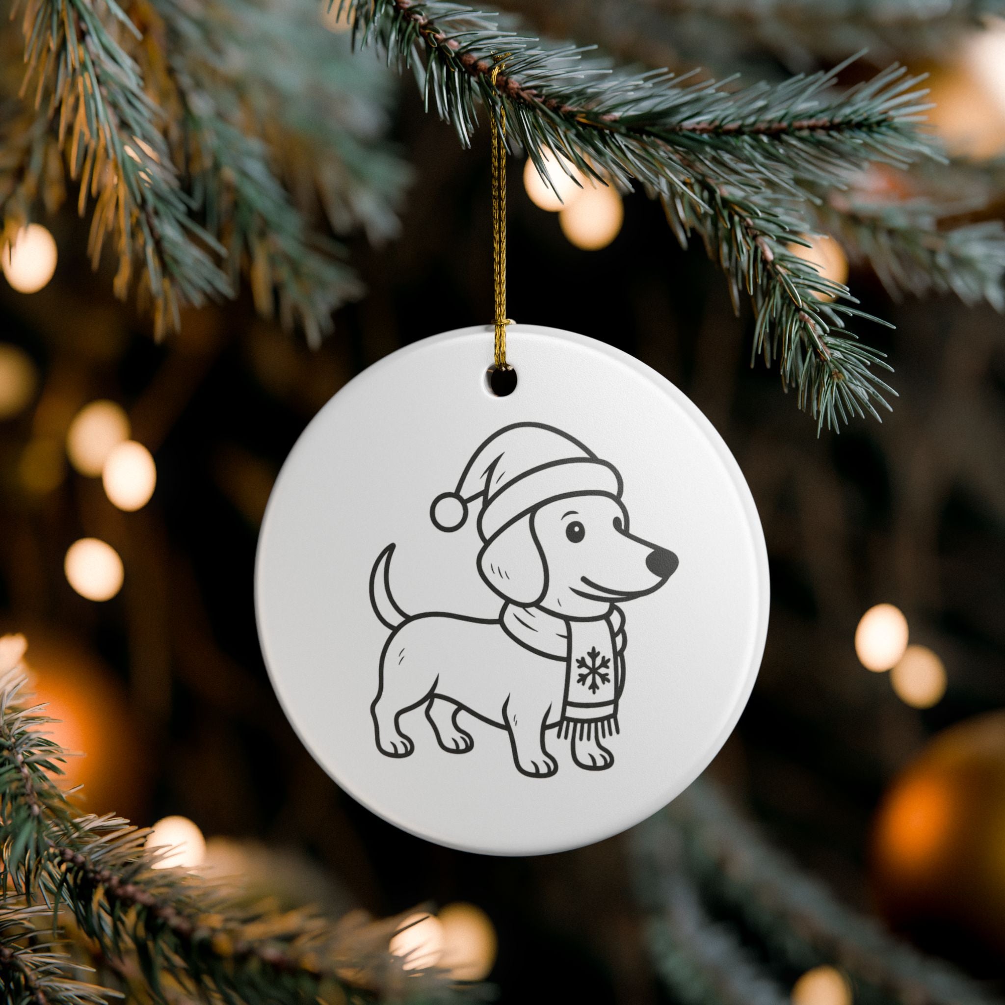 Dachshund Christmas Ornament